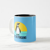 Tasse 2 Couleurs Sauver Les Pingouins (Devant gauche)
