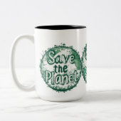 Tasse 2 Couleurs Sauvez la planète (Gauche)