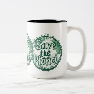 Tasse 2 Couleurs Sauvez la planète