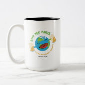 Tasse 2 Couleurs Sauvez la terre (Gauche)