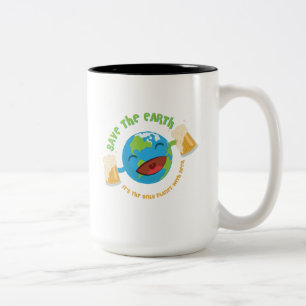 Tasse 2 Couleurs Sauvez la terre