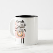 Tasse 2 Couleurs Sauvez le drame pour votre lama (Devant gauche)