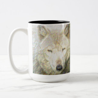 Tasse 2 Couleurs Sauvez le grand loup américain