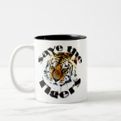 Tasse 2 Couleurs Sauvez les tigres (Gauche)