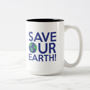 Tasse 2 Couleurs Sauvez notre Terre