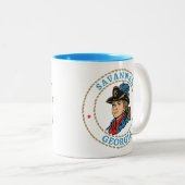 Tasse 2 Couleurs Savannah Géorgie Coloniale (Devant droit)