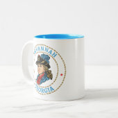 Tasse 2 Couleurs Savannah Géorgie Coloniale (Devant gauche)