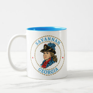 Tasse 2 Couleurs Savannah Géorgie Coloniale