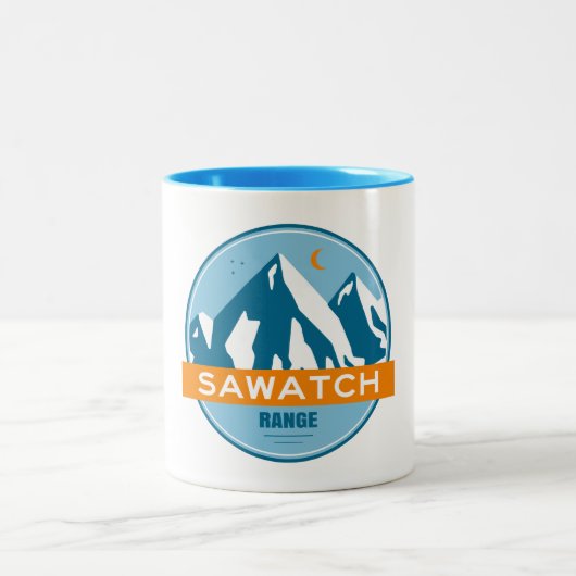 Tasse 2 Couleurs Sawatch Range Colorado (Centre)