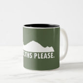 Tasse 2 Couleurs Sawtooths S'Il Vous Plaît (Devant droit)