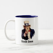 Tasse 2 Couleurs Scandale de Donald Trump à l'oncle (Gauche)