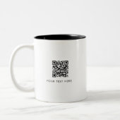Tasse 2 Couleurs Scannable Business Website QR Code Publicité (Gauche)