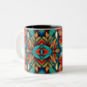 Tasse 2 Couleurs Scarlet Macaws (Devant gauche)