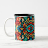 Tasse 2 Couleurs Scarlet Macaws (Gauche)