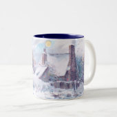 Tasse 2 Couleurs Scène avec du charme d'hiver (Devant droit)