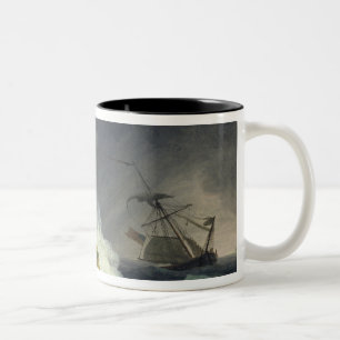 Tasse 2 Couleurs Scène côtière dans une tempête, 1782