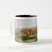 Tasse 2 Couleurs Scène de chasse (Devant gauche)