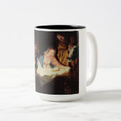 Tasse 2 Couleurs Scène de la Nativité (Devant droit)