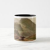 Tasse 2 Couleurs Scène des montagnes (Centre)