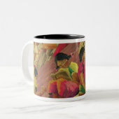 Tasse 2 Couleurs Scène mexicaine de village (Devant gauche)