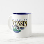 TASSE 2 COULEURS SCÈNE WISCONSIN- (Devant gauche)