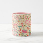 Tasse 2 Couleurs Schéma floral clair (Centre)
