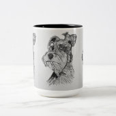Tasse 2 Couleurs Schnauzer (Centre)