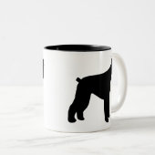 Tasse 2 Couleurs Schnauzer géant (Devant droit)