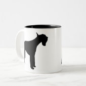 Tasse 2 Couleurs Schnauzer géant (Devant gauche)