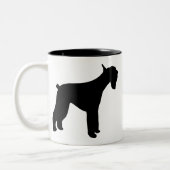 Tasse 2 Couleurs Schnauzer géant (Gauche)