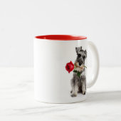 Tasse 2 Couleurs Schnauzer Love (Devant droit)