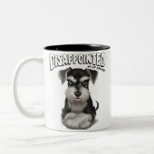 Tasse 2 Couleurs Schnauzer miniature déçu (Gauche)