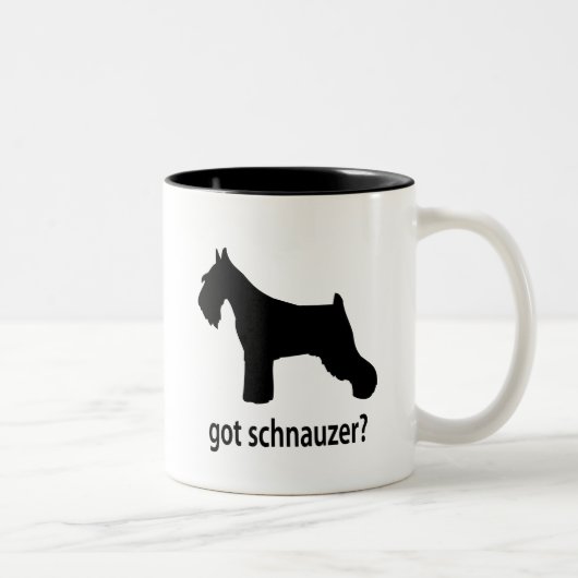 Tasse 2 Couleurs Schnauzer obtenu (Droit)