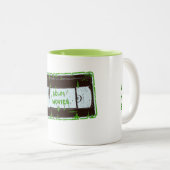Tasse 2 Couleurs Sci - Films Wi-Fi Vert (Devant droit)