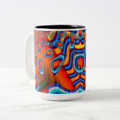 Tasse 2 Couleurs Science-fiction des cadets de l'espace Abstrait (Devant gauche)