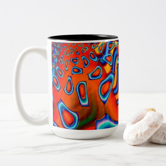 Tasse 2 Couleurs Science-fiction des cadets de l'espace Abstrait (Avec donut)