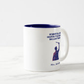 Tasse 2 Couleurs Science Teacher Shaping Brilliant Minds Educator (Devant droit)