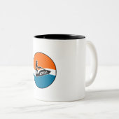 Tasse 2 Couleurs Scooter de mer (Devant droit)
