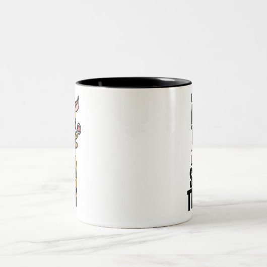 Tasse 2 Couleurs Scooter équitation Goat Tee (Centre)