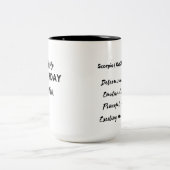 Tasse 2 Couleurs Scorpio Joyeux cadeaux d'anniversaire (Centre)