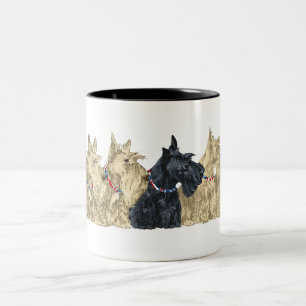 Tasse 2 Couleurs Scotties blé et noirs en ligne