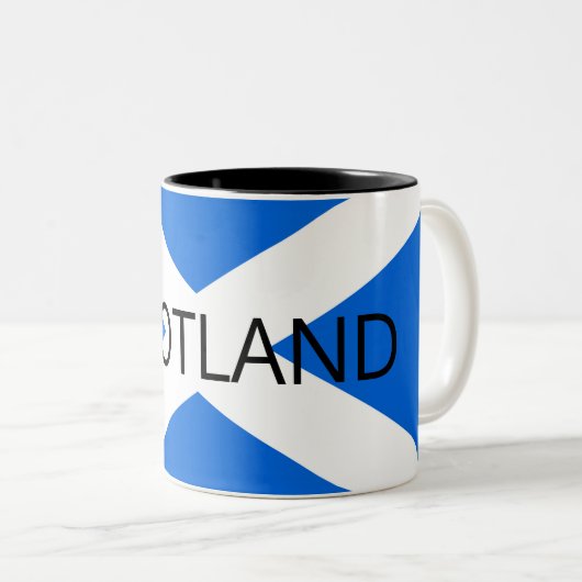 Tasse 2 Couleurs Scottish Flag Scotland mugt (Devant droit)
