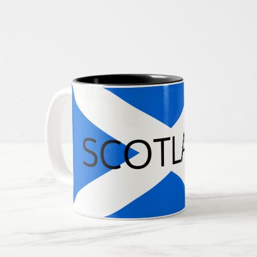 Tasse 2 Couleurs Scottish Flag Scotland mugt (Devant gauche)