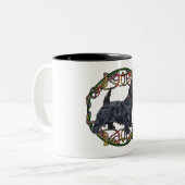 Tasse 2 Couleurs Scottish Terrier Celtic (Devant gauche)