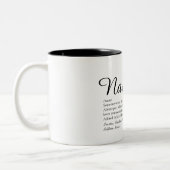 Tasse 2 Couleurs Script de définition de grand-mère, grand-mère, Na (Gauche)