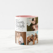 Tasse 2 Couleurs Script de photo de meilleure amie BFF Moderne (Centre)