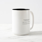 Tasse 2 Couleurs Script élégant et classique Ajouter votre nom (Devant droit)