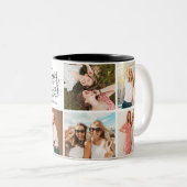 Tasse 2 Couleurs Script photo d'amie moderne BFF (Devant droit)