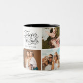 Tasse 2 Couleurs Script photo d'amie moderne BFF (Centre)