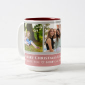 Tasse 2 Couleurs Script Rose or tendance Faux | Meilleures soeurs p (Devant gauche)